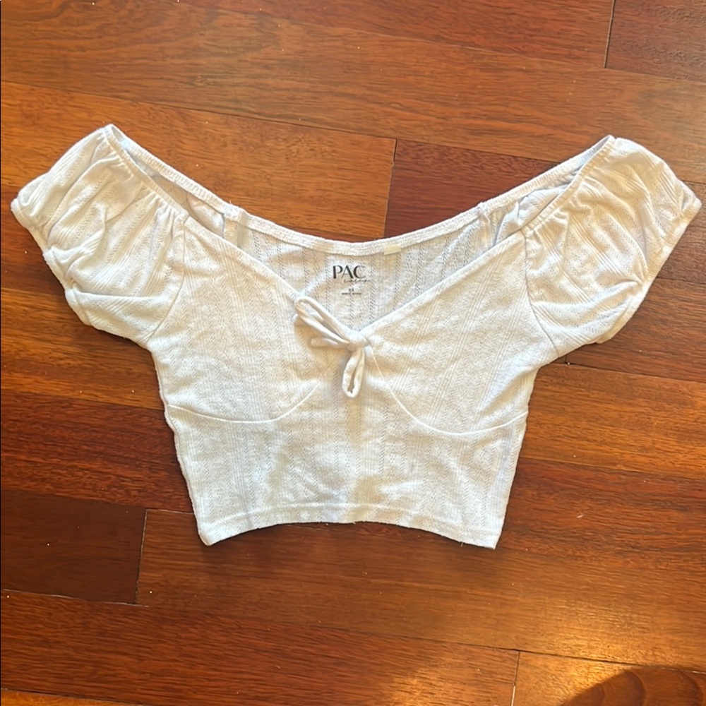 Women's White XS Crop Top